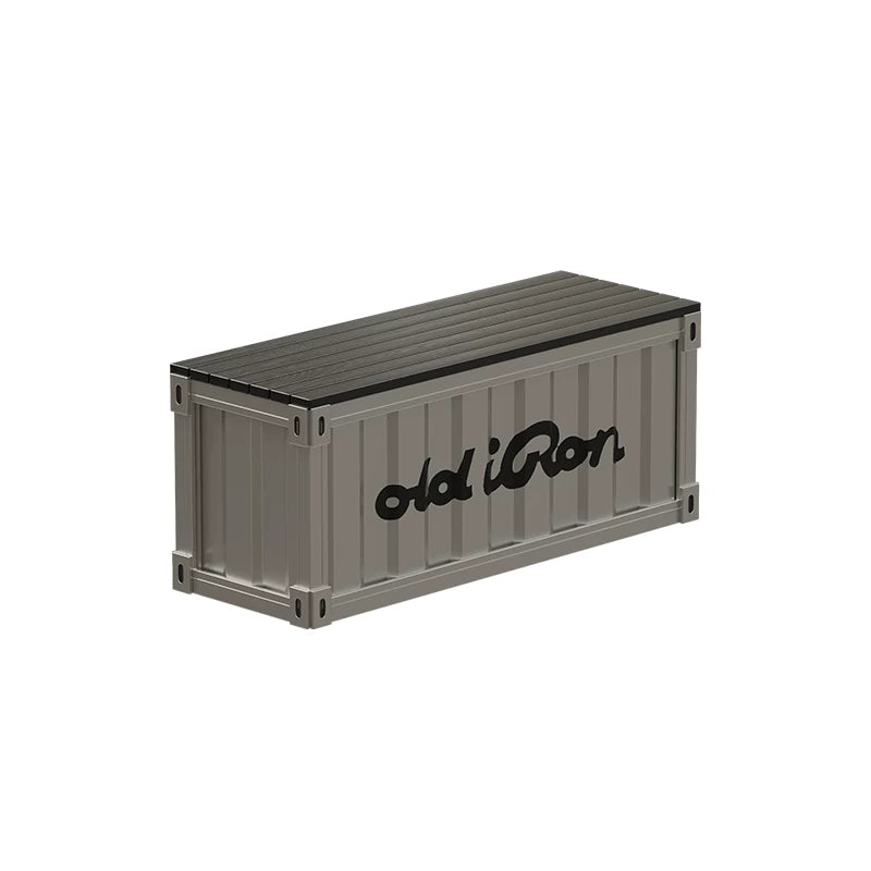 Industrial Container Storage Bench with Upholstered Seat