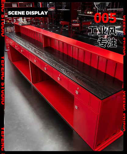 Industrial Container Bar Counter — Custom Commercial Bar Unit