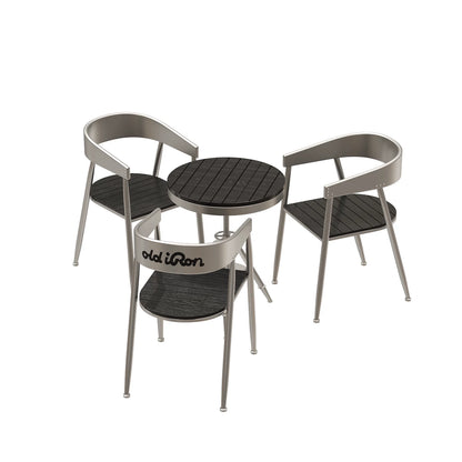 Industrial Metal Table & Chair Set | Commercial Seating for Bar, Café & Restaurant