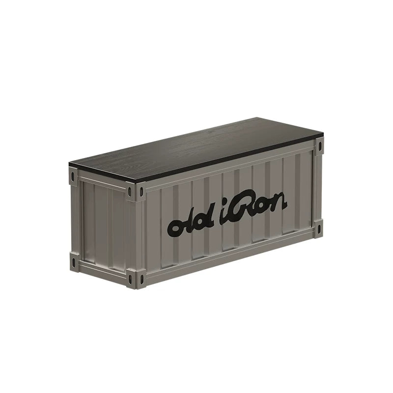 Industrial Container Storage Bench with Upholstered Seat