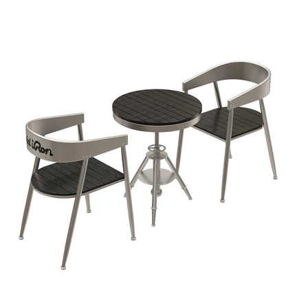 Industrial Metal Table & Chair Set | Commercial Seating for Bar, Café & Restaurant