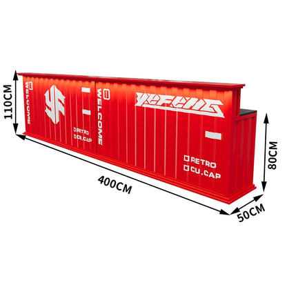 Industrial Container Bar Counter — Custom Commercial Bar Unit