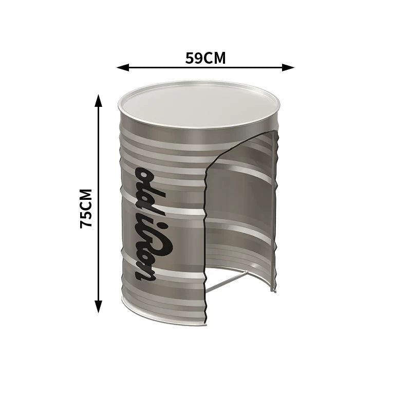 Oil Drum Table & 2-Chair Set | Industrial Bar Furniture for Café, Restaurant & Retail