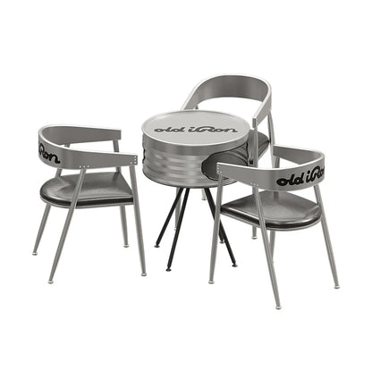 Industrial Metal Table & Chair Set | Commercial Seating for Bar, Café & Restaurant