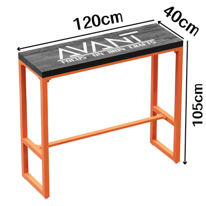 Industrial Wall Bar Table & Stool Set — Commercial Café & Restaurant Seating